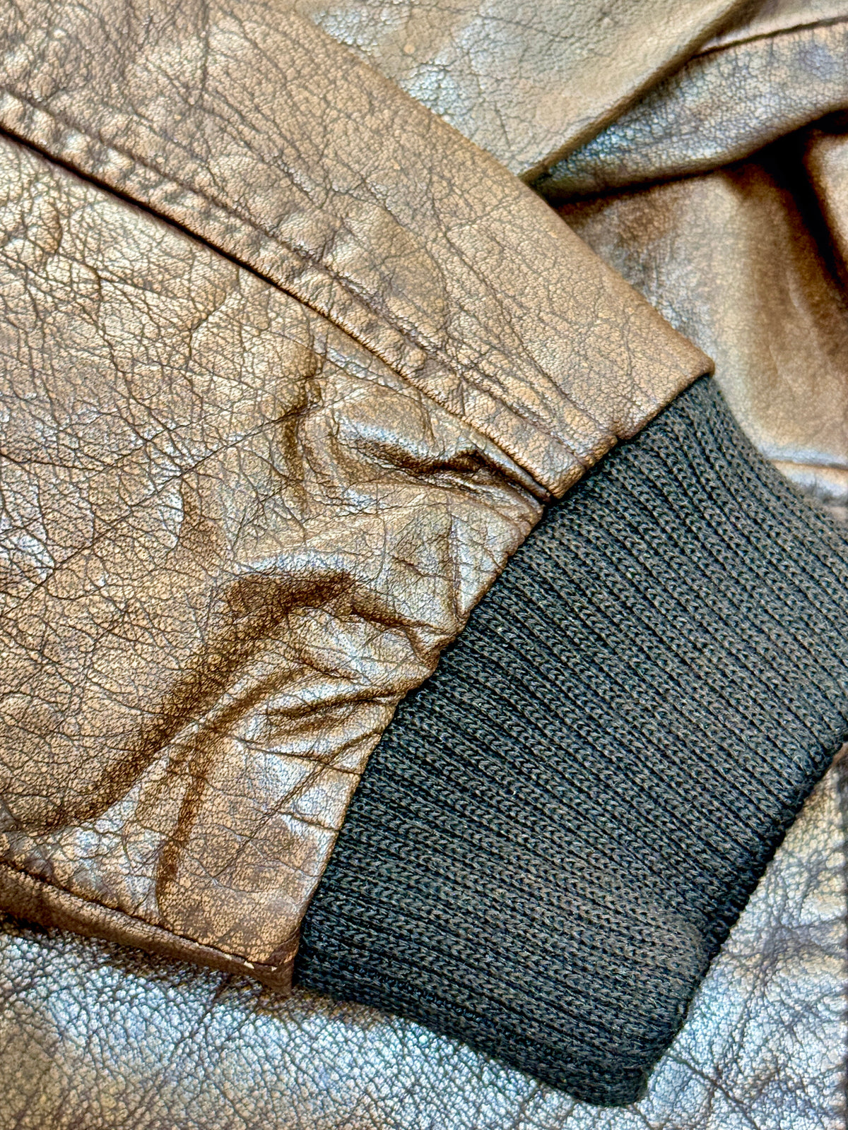 “Ranger” Vintage Brown Bomber Jacket - genuine Calfskin