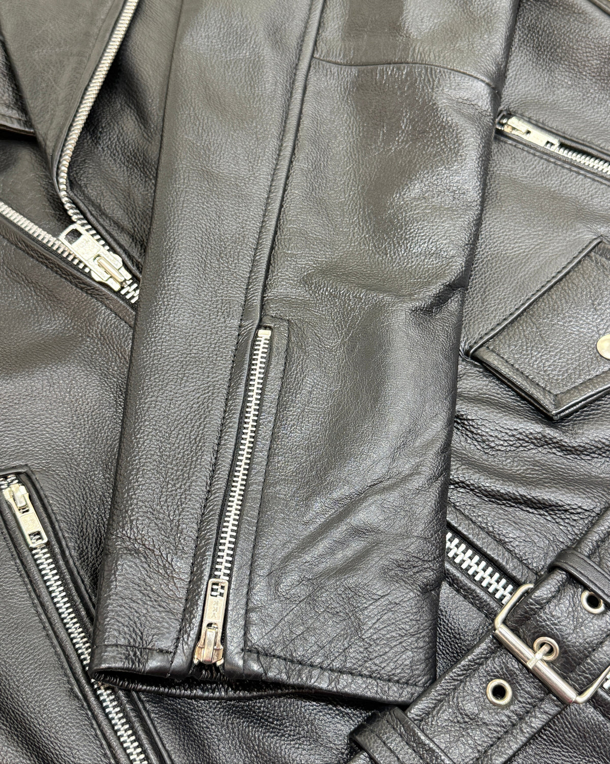“Rebel Perfecto” Biker Black Jacket - genuine Cow Leather