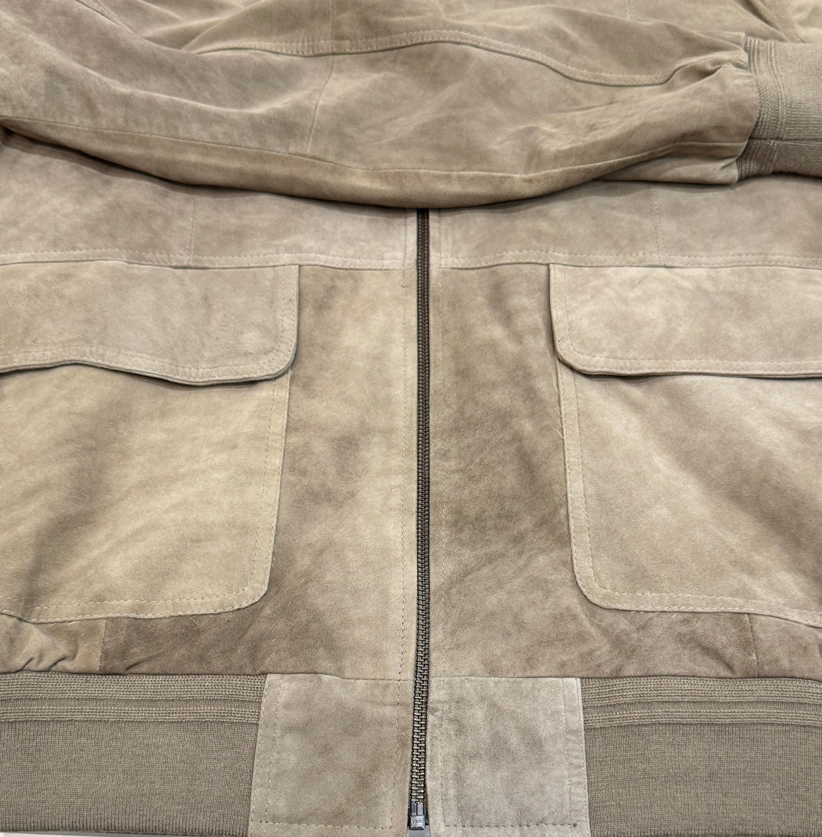 “Polo Zip” Visone Suede Goat Jacket