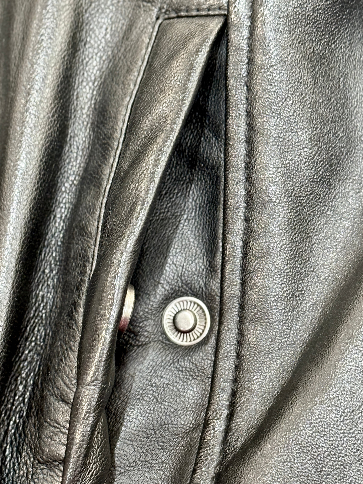 “Noir” Classic Jacket in extra soft genuine lambskin