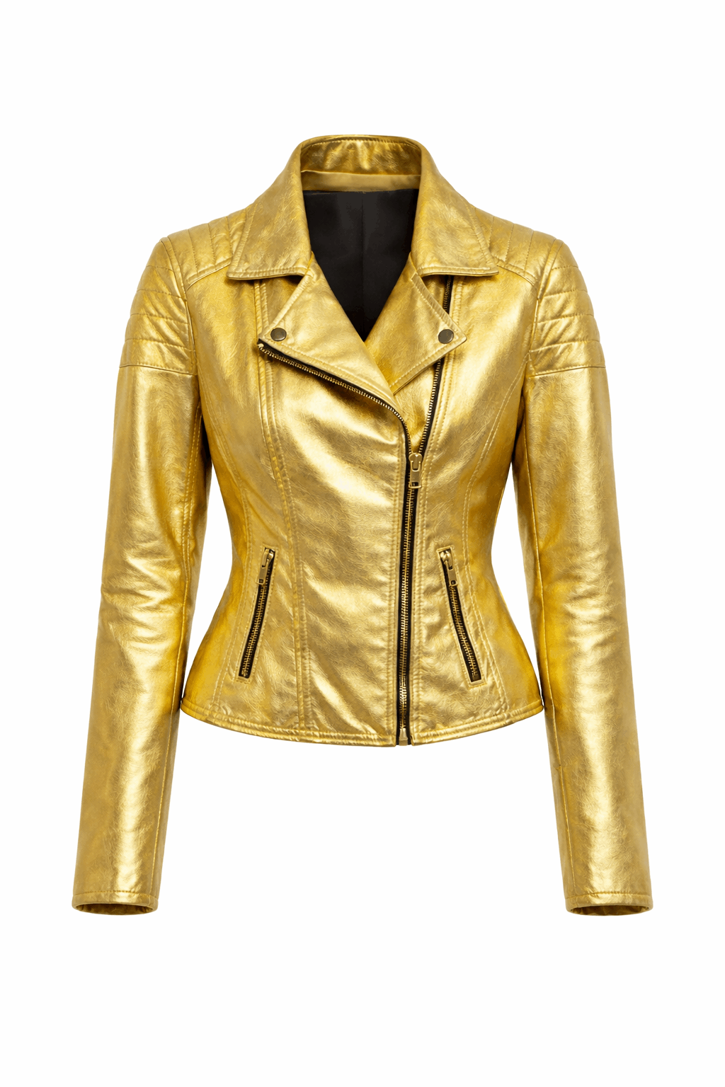 "Fallah" Gold24 Nappa Leather Biker