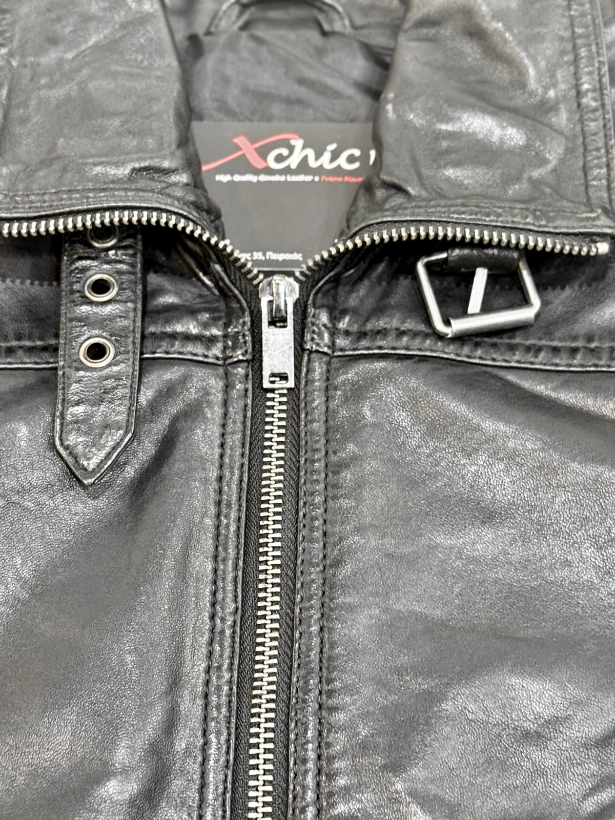 "Gipsy" Black Jacket  Leather in soft Nappa