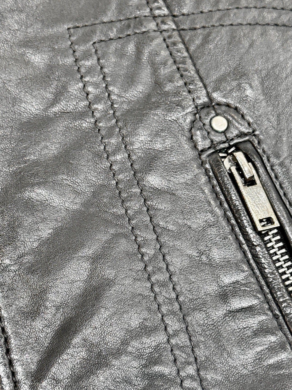 "Gipsy" Black Jacket  Leather in soft Nappa