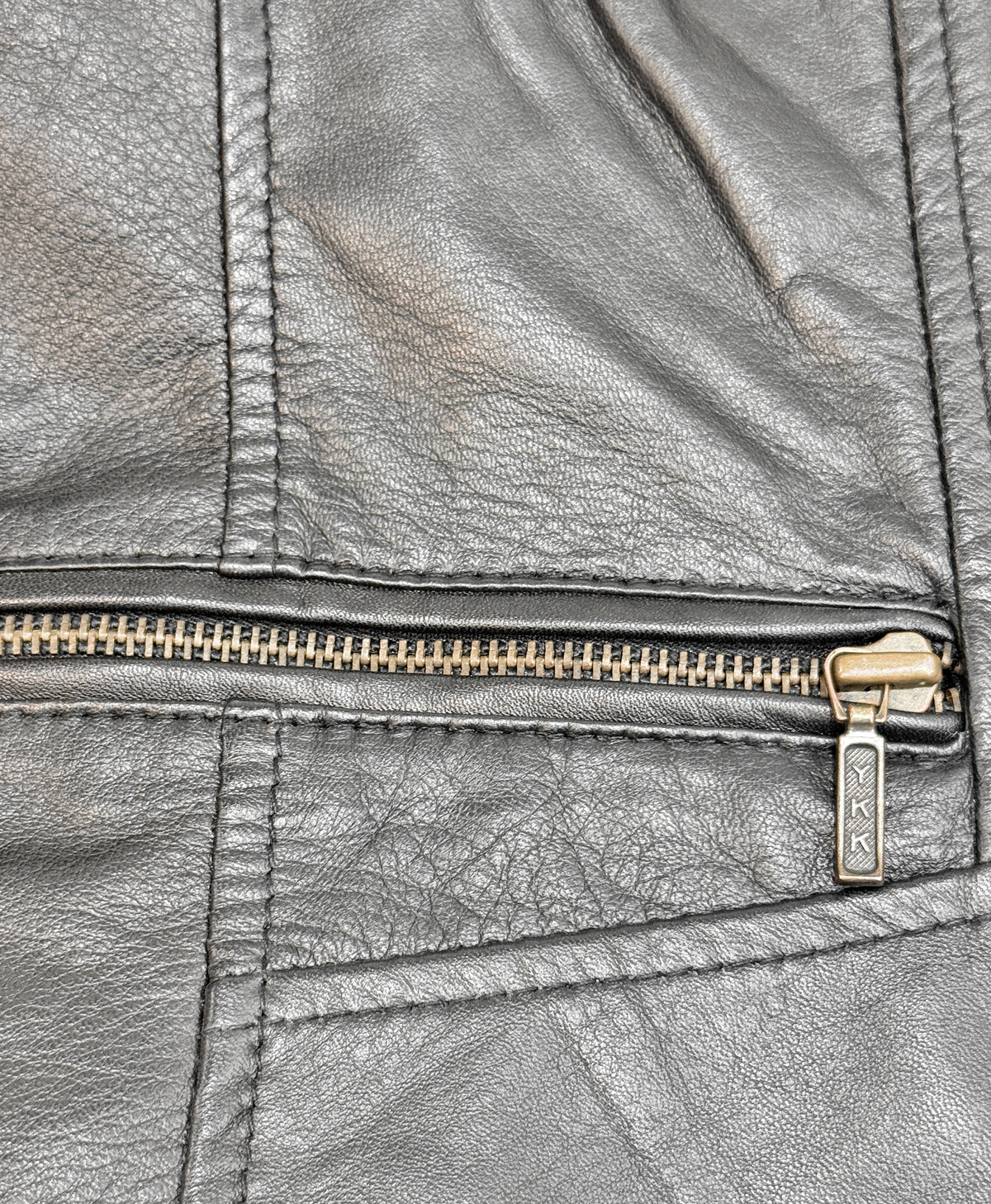 "9885A" Black Leather Jacket in Soft Nappa