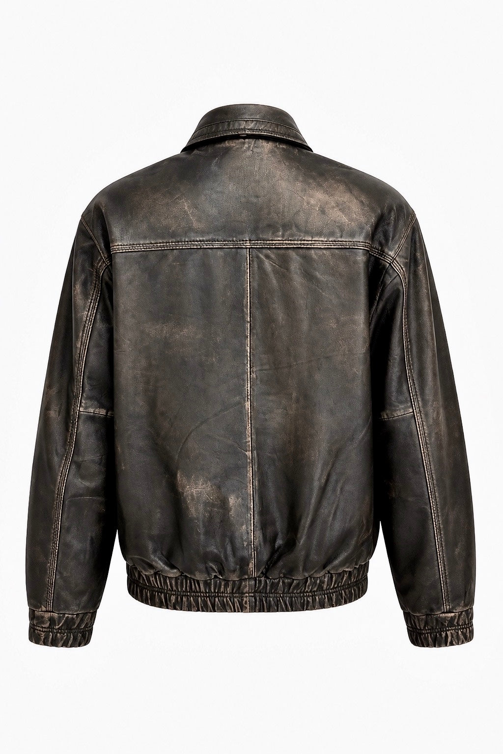 "1367" Oversized bomber Rabuf Antique Leather Jacket in soft Nappa