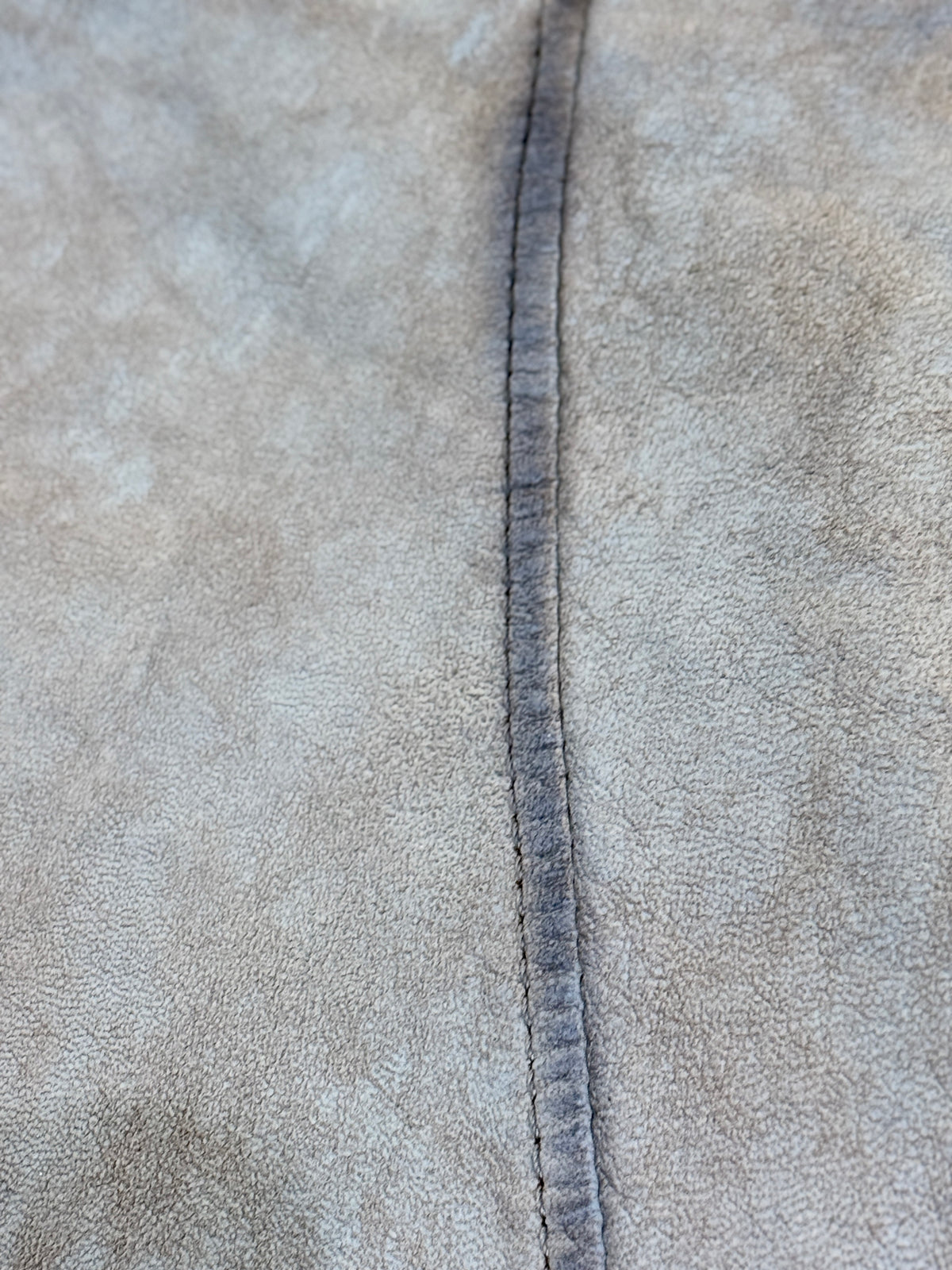 “Chloe” Grey Vintage Leather Biker Jacket in soft Nubuck