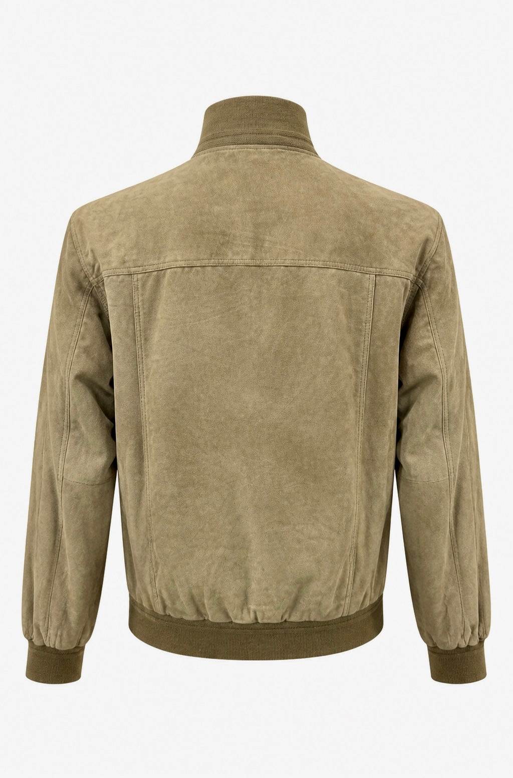 “Polo Zip” Visone Suede Goat Jacket