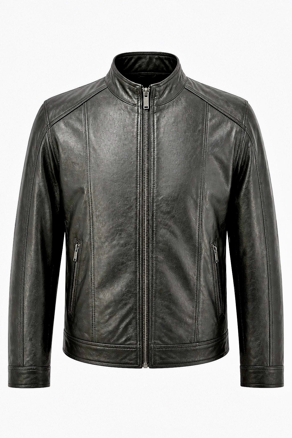 "Rock" Men's Casual Leather Jacket Sheep Nappa