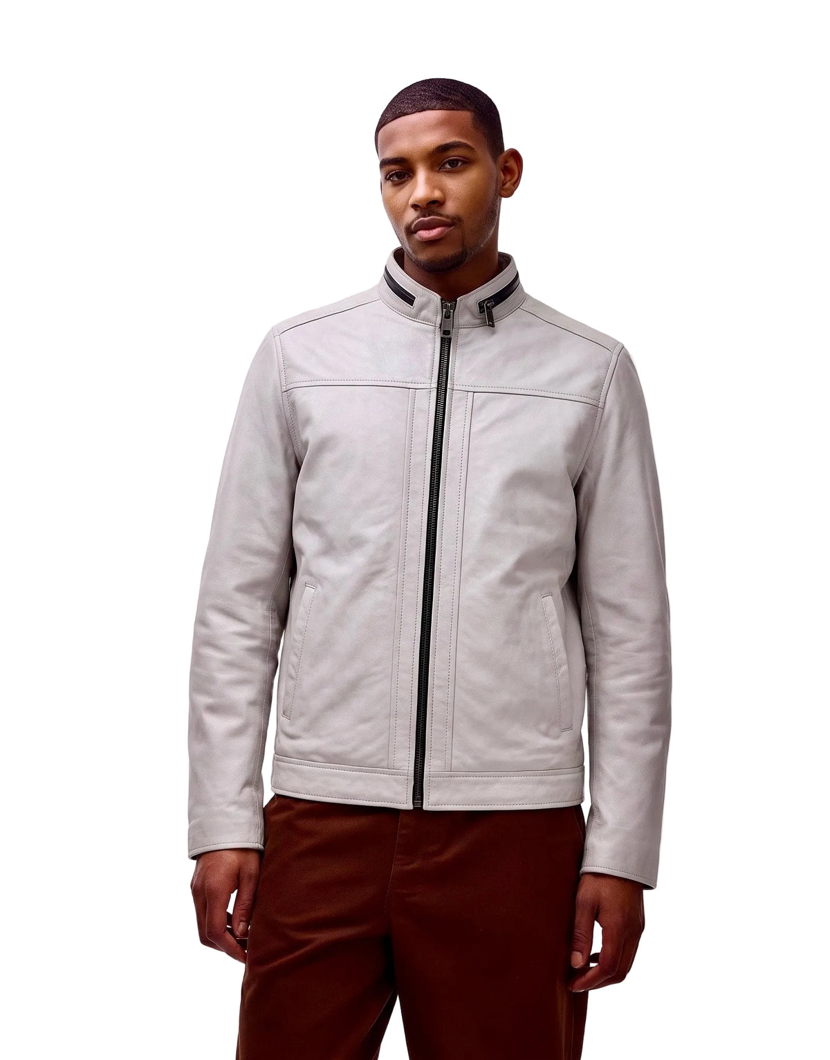 "777" Casual Leather Jacket
- genuine Soft Sheep Nappa