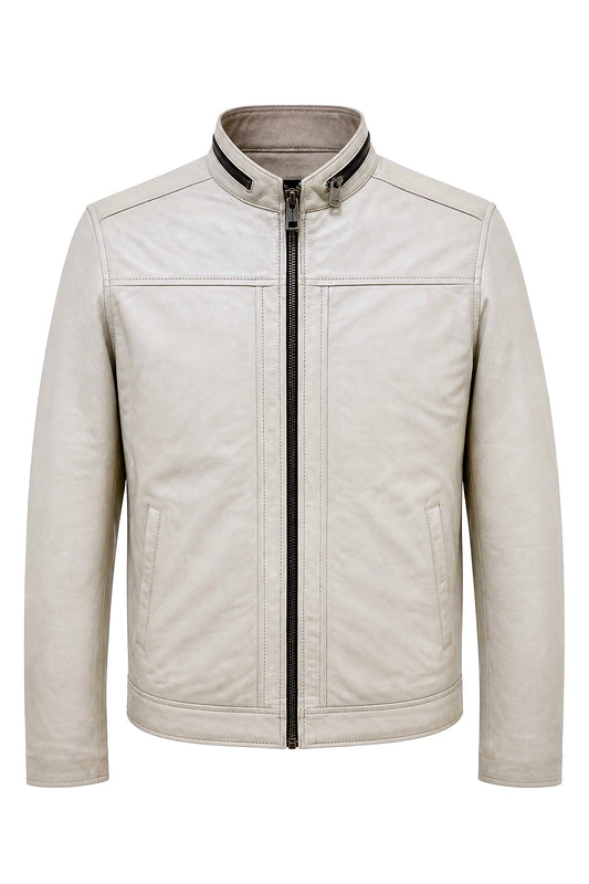 "777" Casual Leather Jacket
- genuine Soft Sheep Nappa