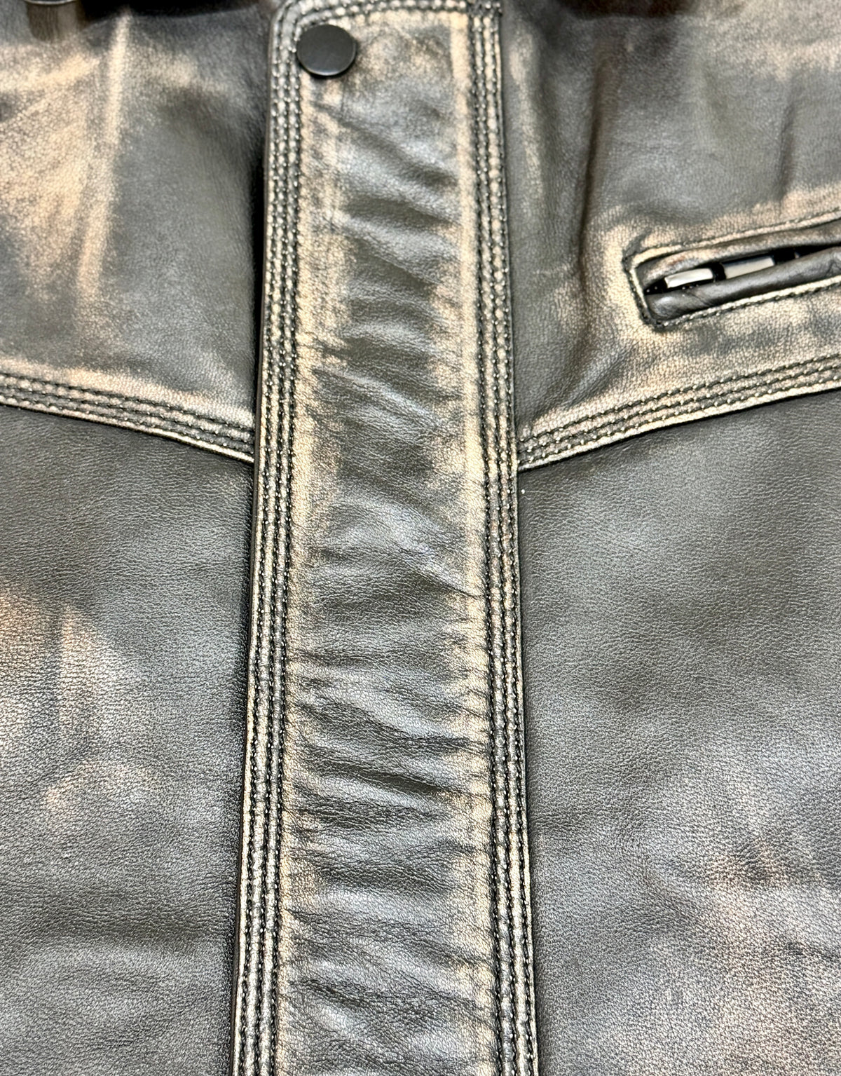 "1367" Oversized bomber Rabuf Antique Leather Jacket in soft Nappa
