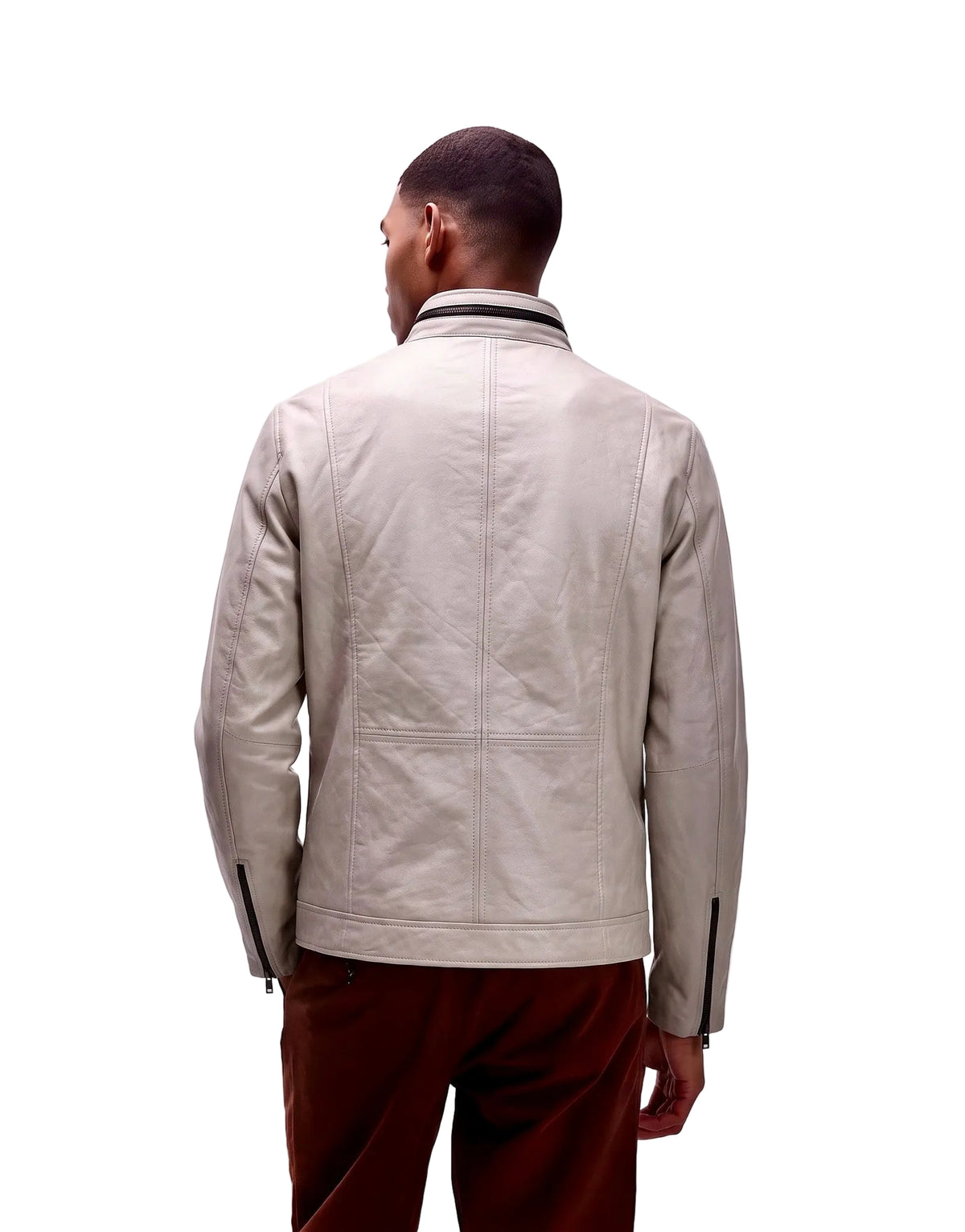 "777" Casual Leather Jacket
- genuine Soft Sheep Nappa