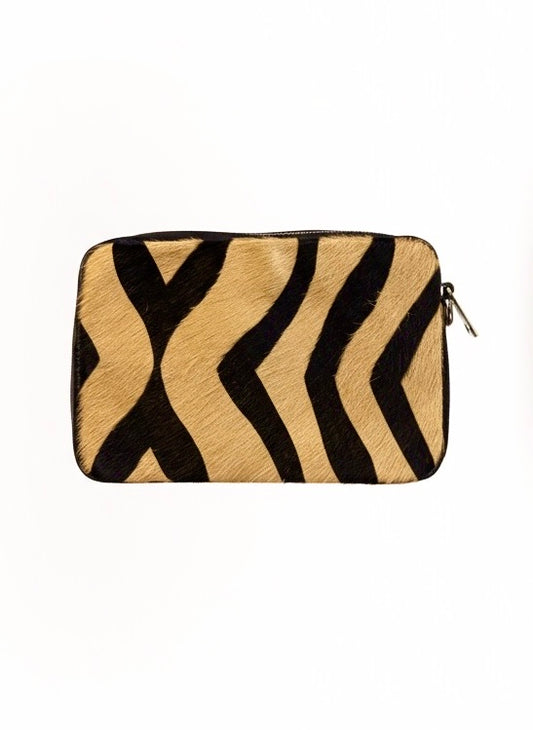 Zebra Pony Hair Clutch