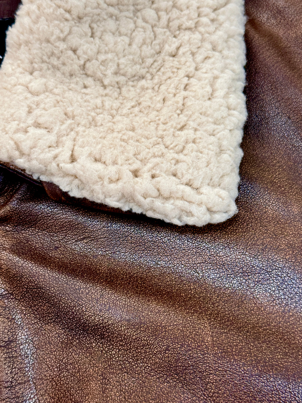 “Ranger” Vintage Brown Bomber Jacket - genuine Calfskin