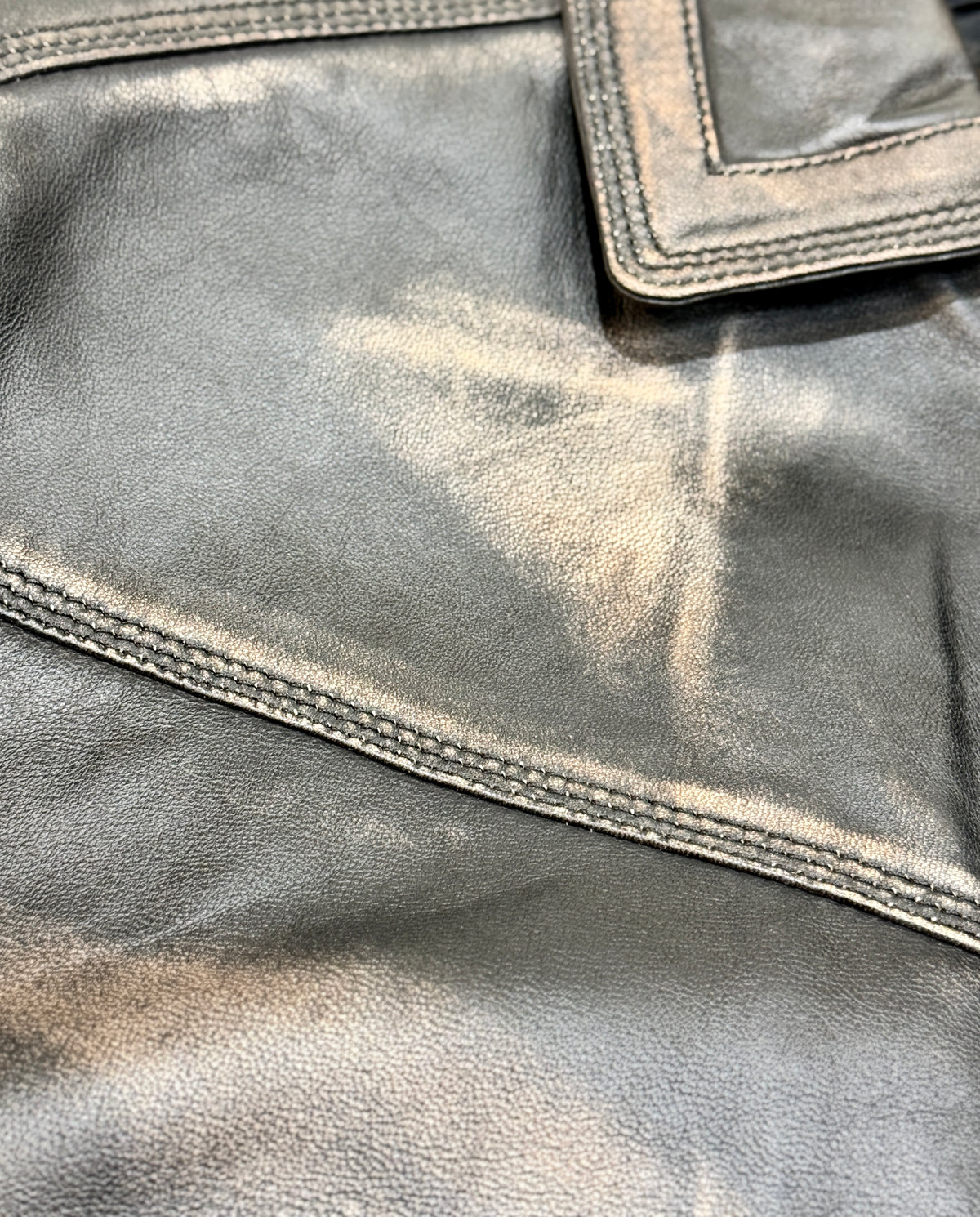 "1367" Oversized bomber Rabuf Antique Leather Jacket in soft Nappa