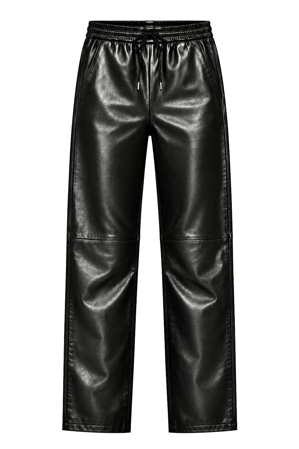 "Velvet-Touch Leather Lounge Trousers"