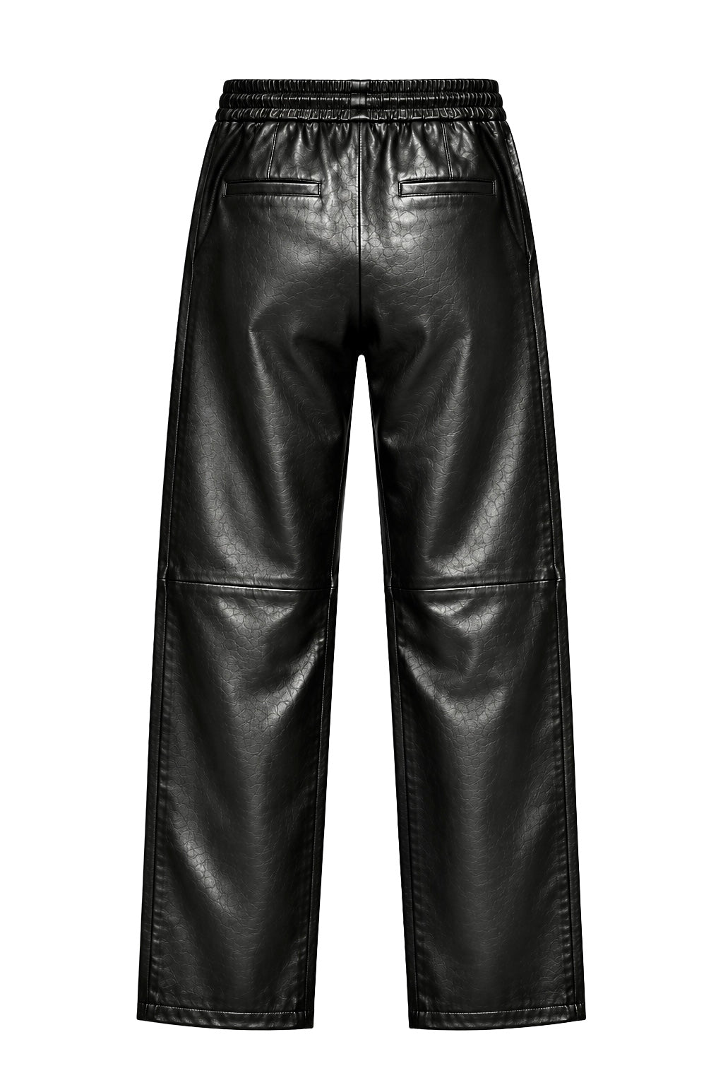 "Velvet-Touch Leather Lounge Trousers"