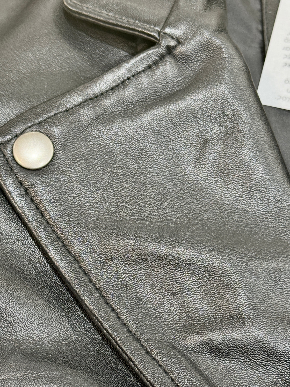 “Perfecto Mini Crop”  Biker with belt  Leather Jacket in soft genuine lambskin