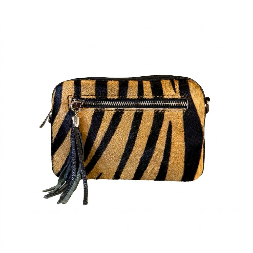 Zebra Pony Hair Clutch