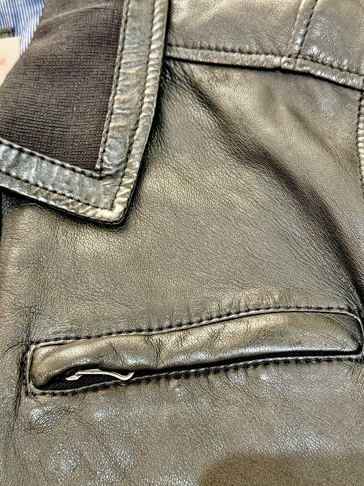 “Montclair” Leather Jacket in extra soft genuine lambskin