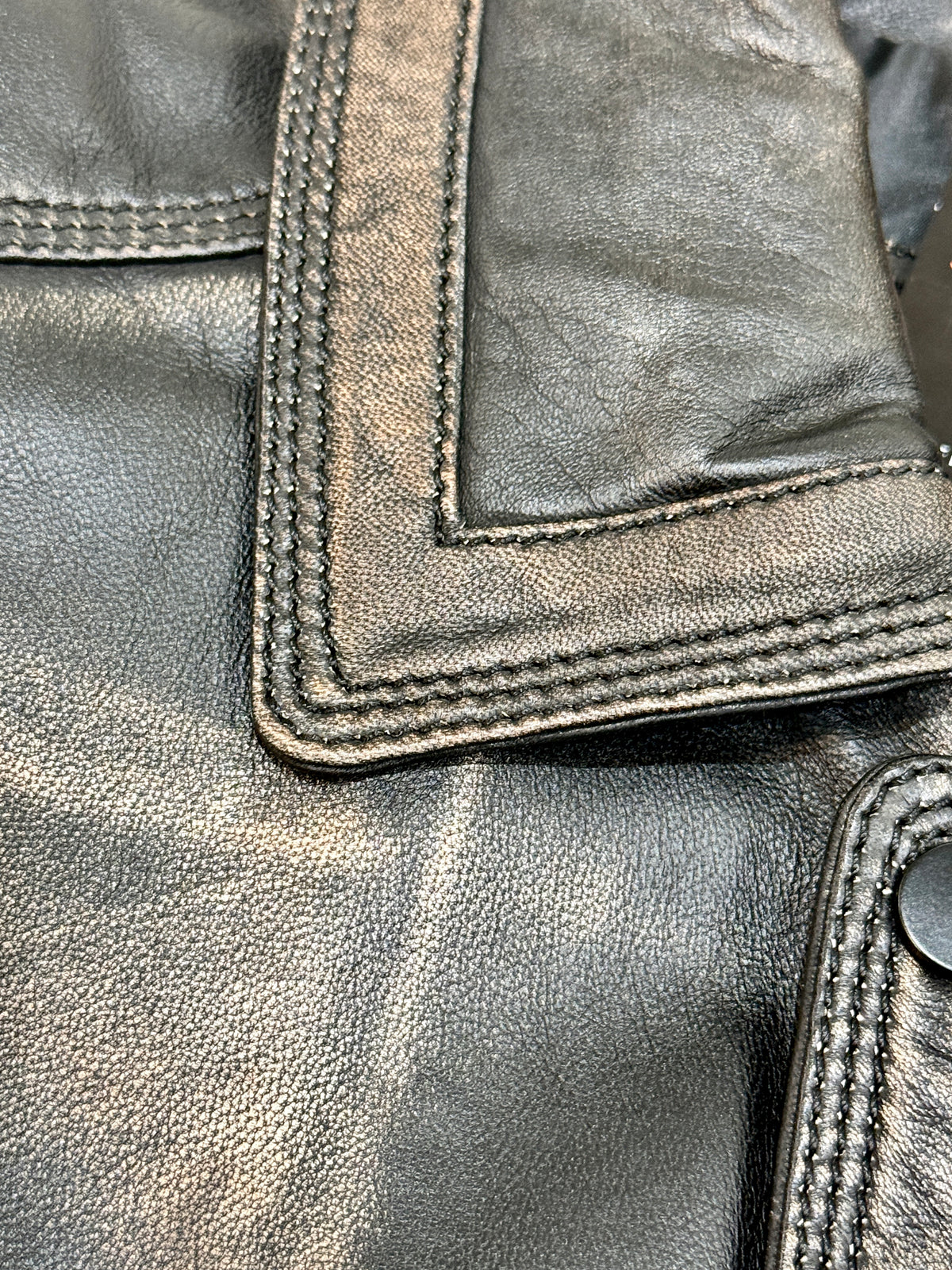 "1367" Oversized bomber Rabuf Antique Leather Jacket in soft Nappa