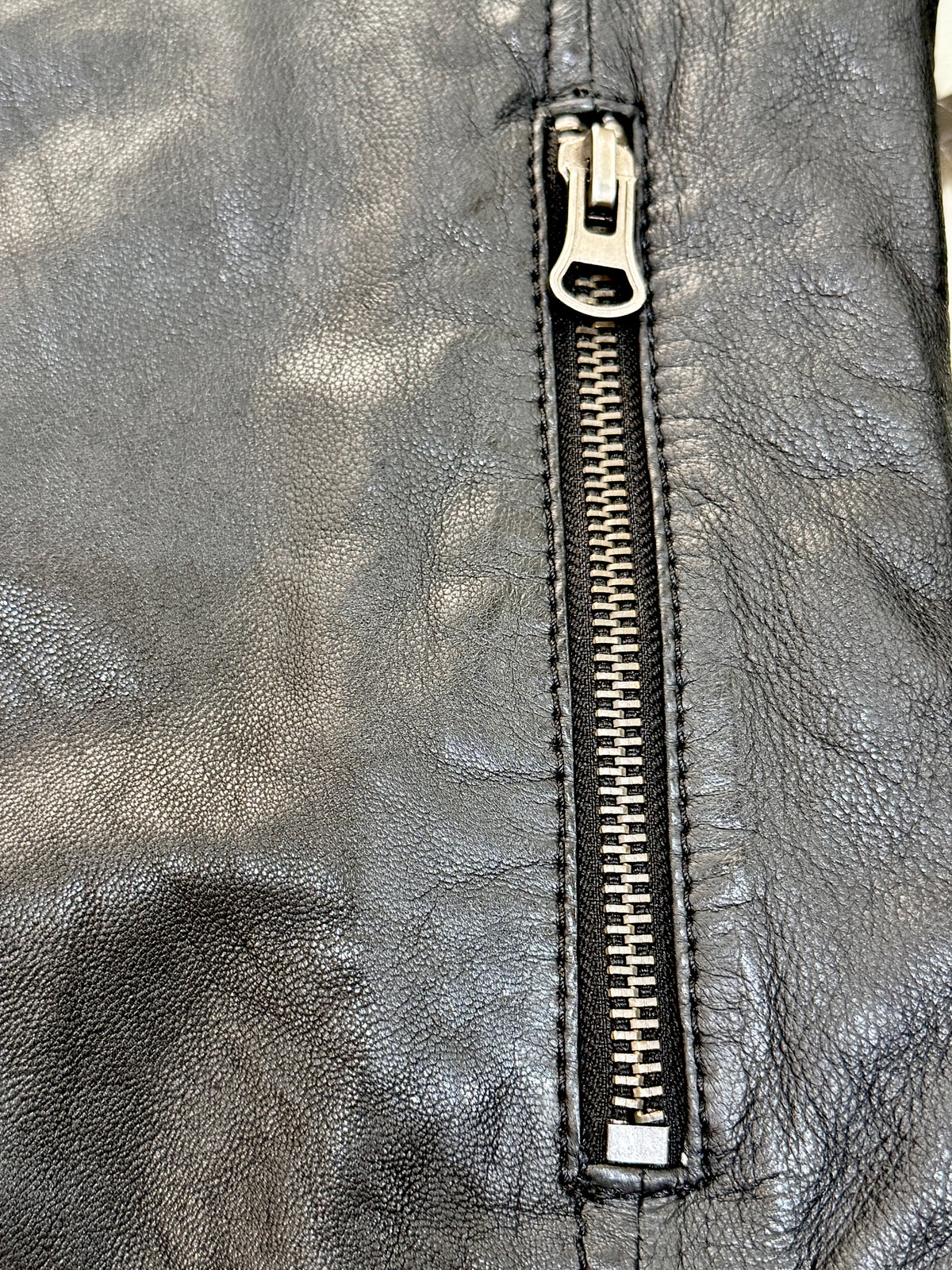 “Montclair” Leather Jacket in extra soft genuine lambskin