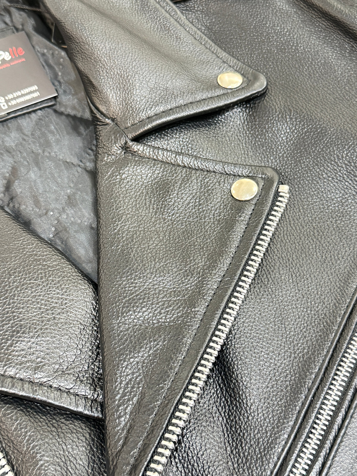 “Rebel Perfecto” Biker Black Jacket - genuine Cow Leather
