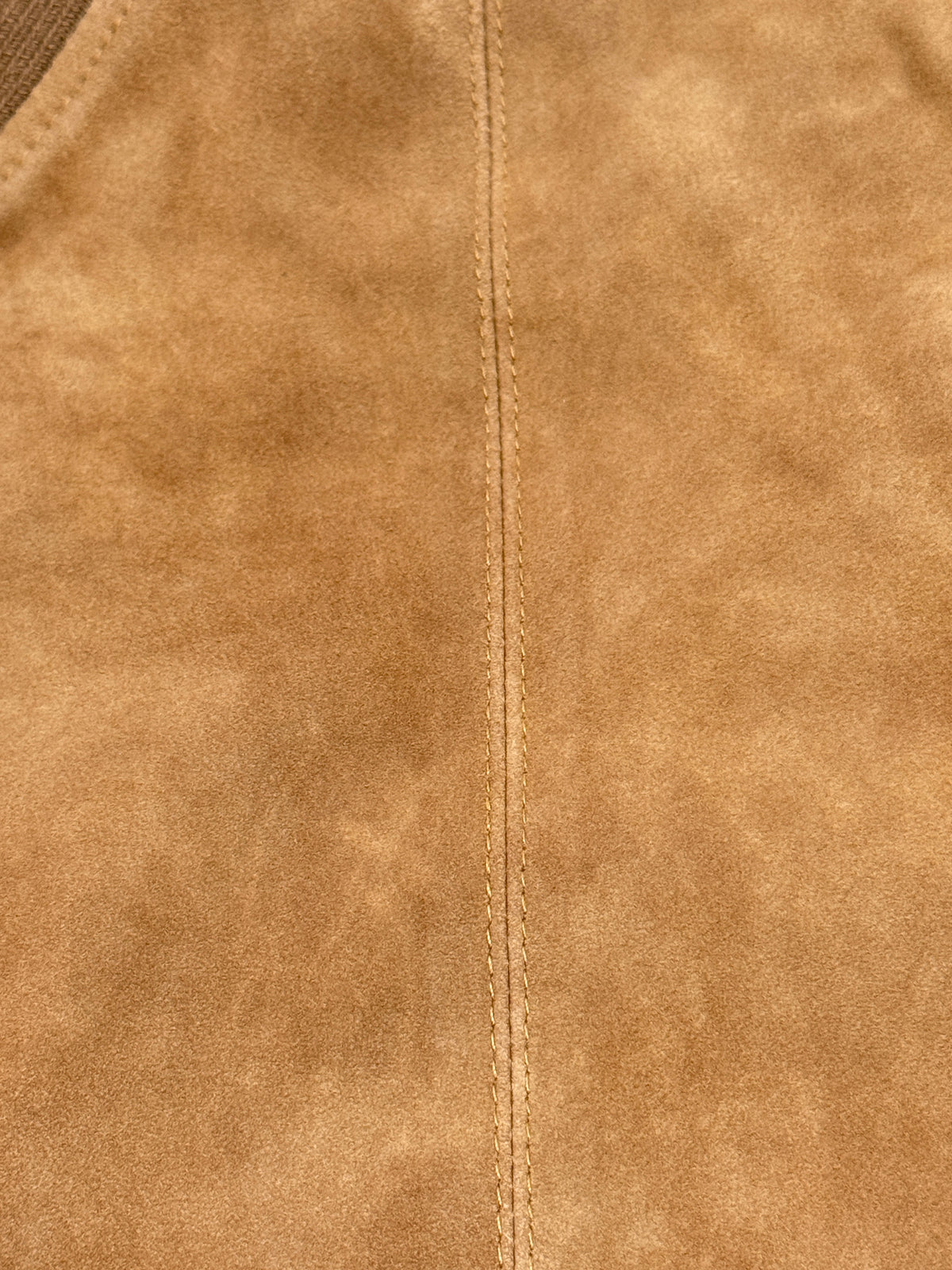 “Polo Zip” Tan Suede Goat Jacket