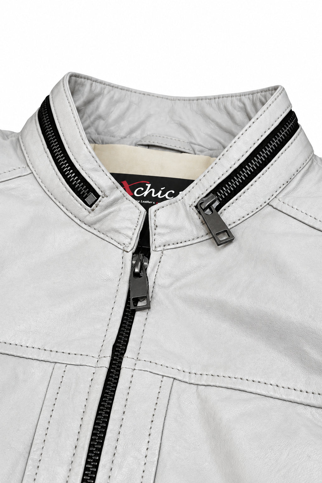 "777" Casual Leather Jacket
- genuine Soft Sheep Nappa